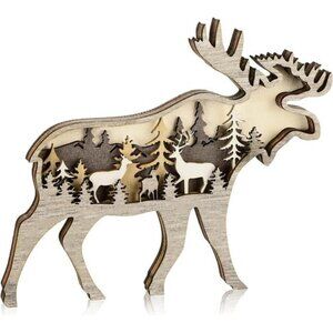 Forest Animal Rustic WallArt Decor Wooden Farmhouse WallDecoration Wooden Animal